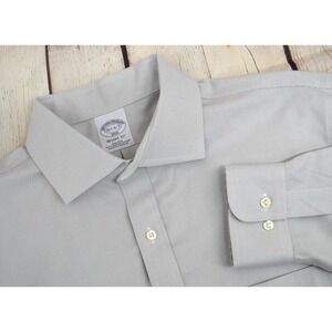 BROOKS BROTHERS Regent Fit Non-Iron Button Front Dress Shirt SIZE 16.5 (36/37)